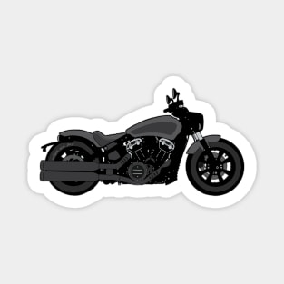 Scout Bobber bw Sticker